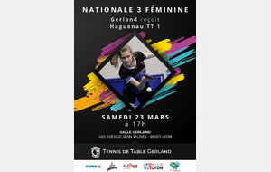 Samedi 23/03 - Nationale 3 féminines