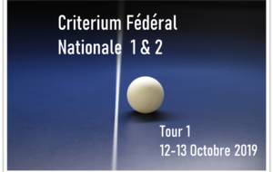 Criterium Fédéral N1 & N2, Tour 1