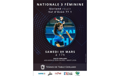 Samedi 09/03 - Nationale 3 féminines à domicile, le derby