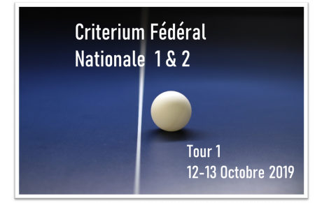 Criterium Fédéral N1 &amp; N2, Tour 1