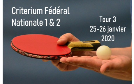 Criterium Fédéral N1 &amp; N2, Tour 3