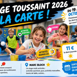 Stage Toussaint 2026